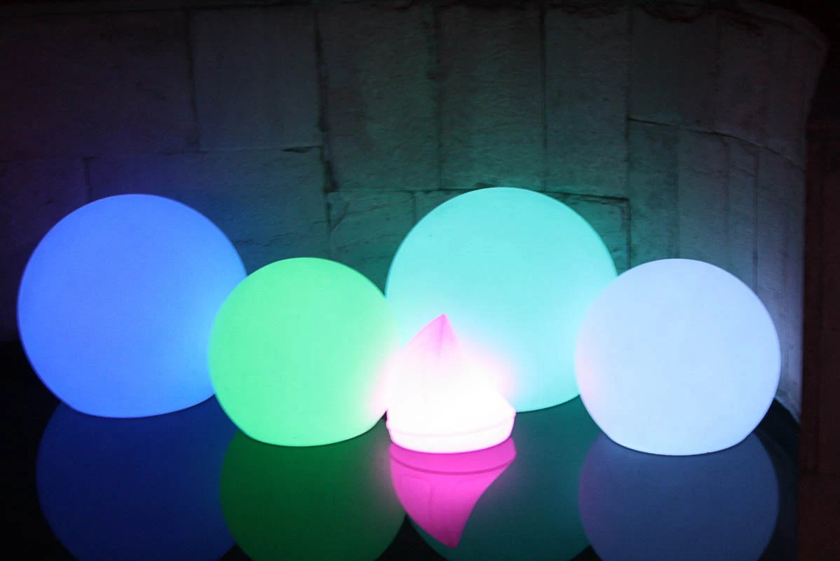 Esferas de colores RGB, esferas led para eventos - Esferas led - scratch perú.