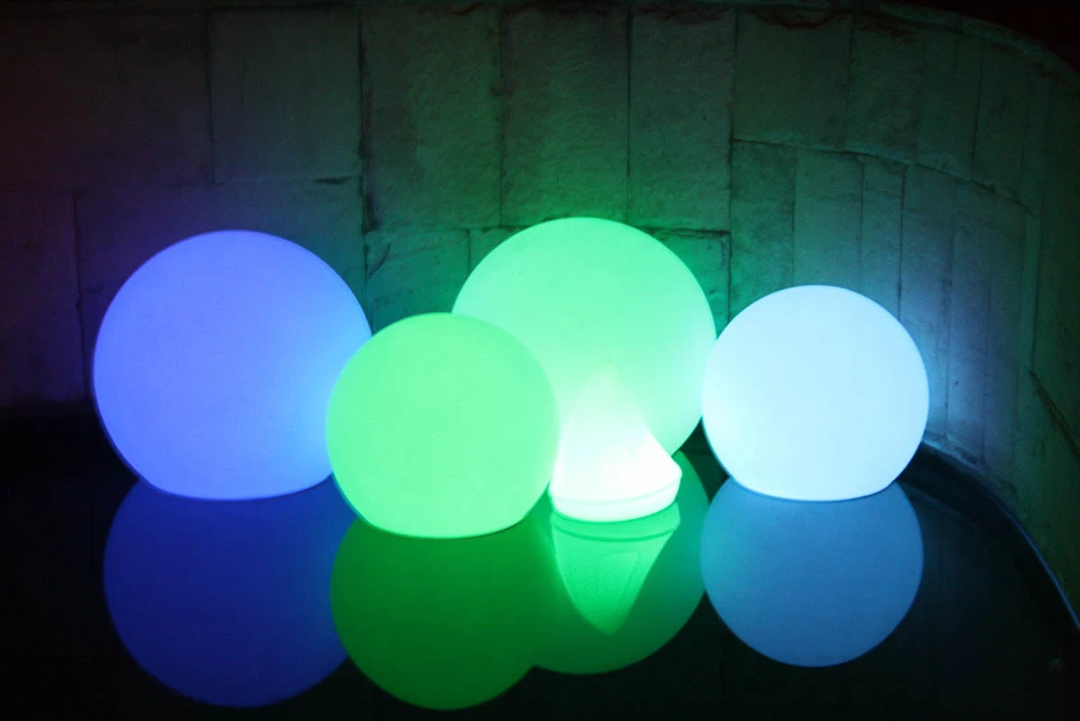 Esferas de colores RGB, esferas led para eventos - Esferas led - scratch perú.