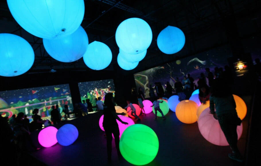 Esferas inflables led para eventos, decoracion de eventos y conciertos - Esferas LED Inflables - scratch perú.