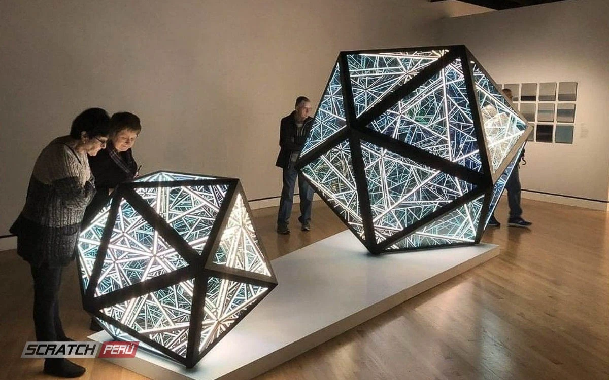 geometria infinita led - Túnel hexagonal led - scratch perú.
