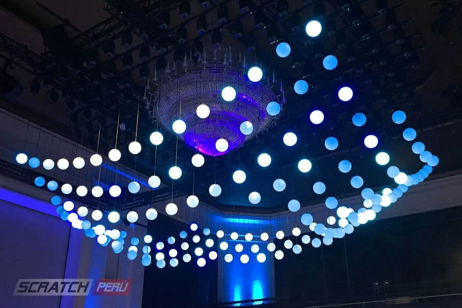 kinetic lights, luces cineticas, luces con movimientos para eventos - Luces cineticas - scratch perú.