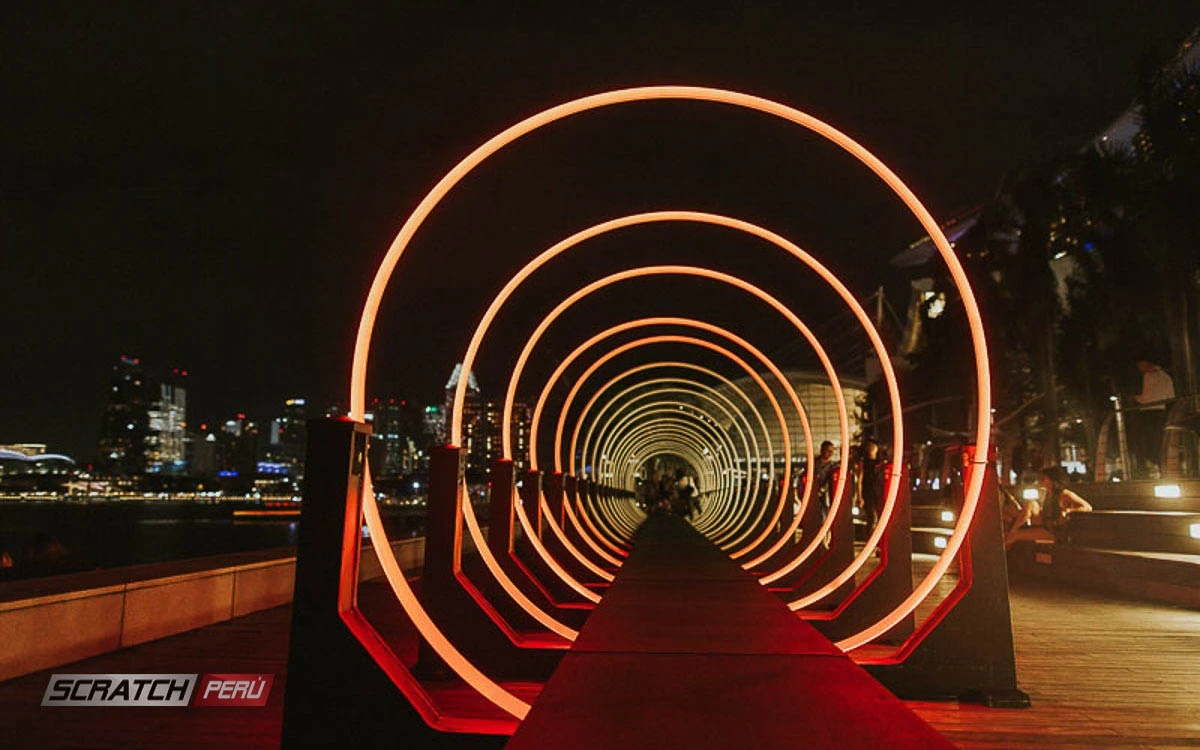 Túnel led circular para eventos y areas abiertas - Túnel circular led - scratch perú.