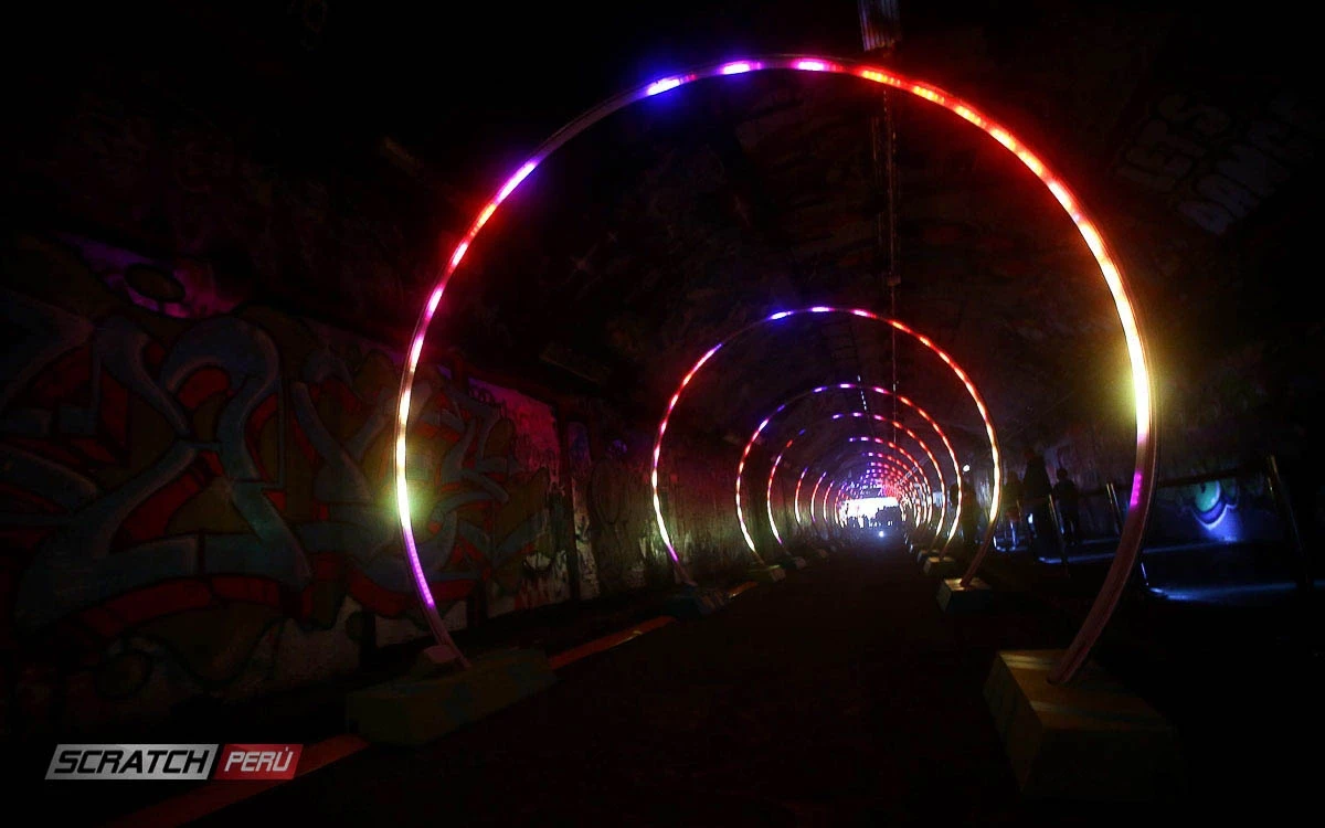 Túnel led circular para eventos y areas abiertas - Túnel circular led - scratch perú.